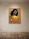 "Azure Elegance" Vintage Chinese Girl (The Green Lady)