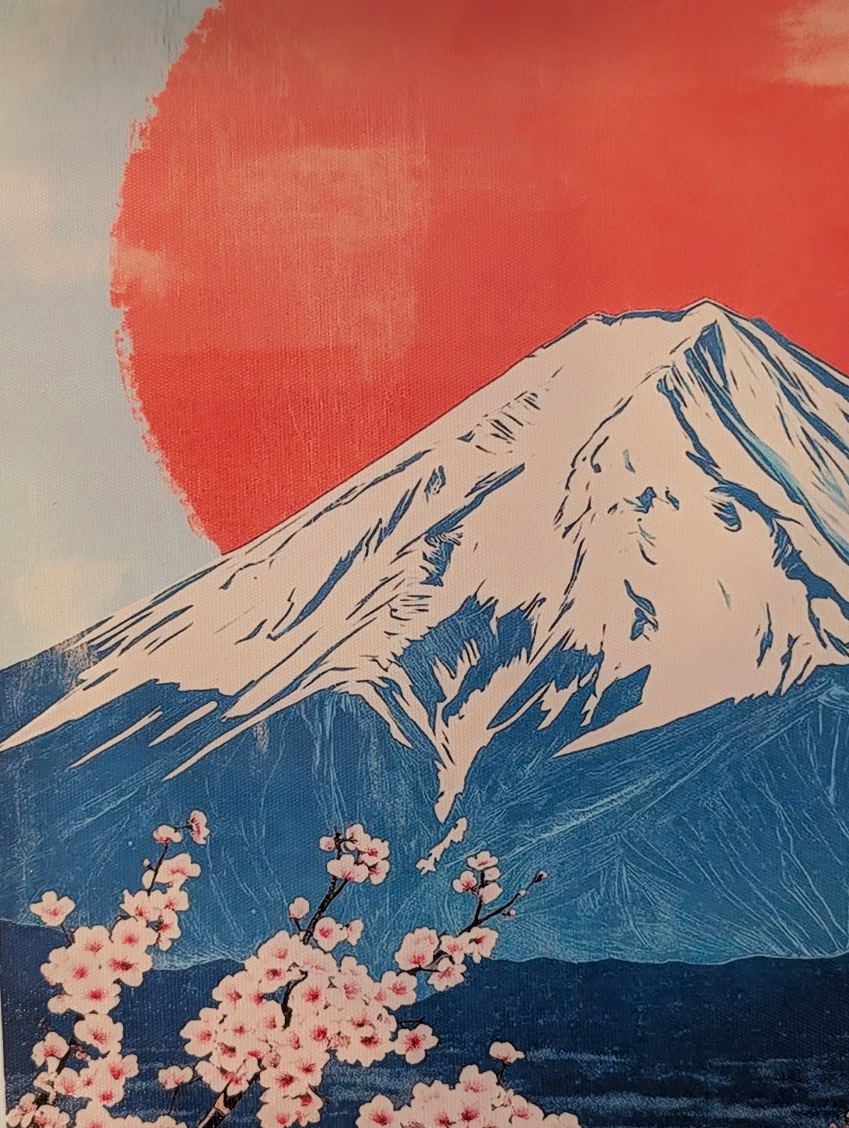 Mount Fuji Sunset Ukiyo-e